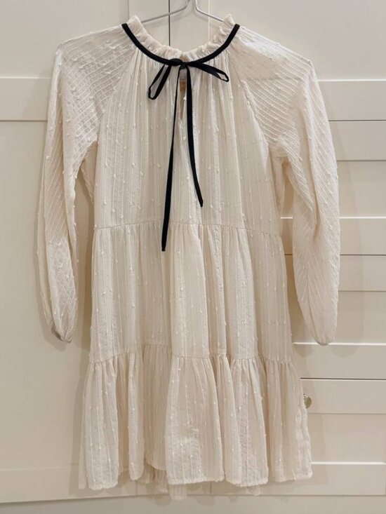 Dresses & Skirts - White Long Sleeve Mini Dress